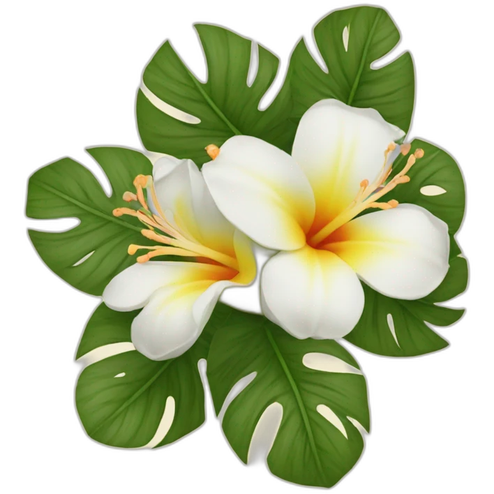 Fleurs de hawaïennes emoji