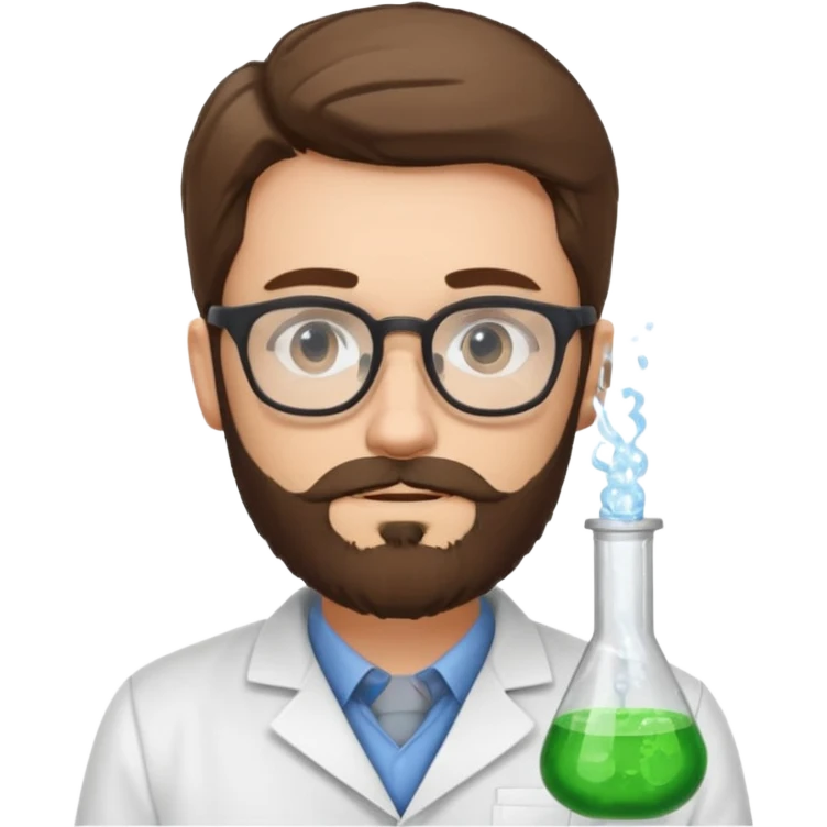 scientist professor young man bearded emoji