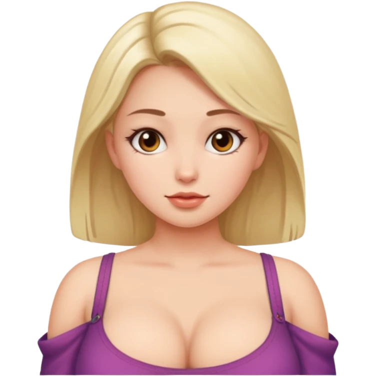 Fat girl with big boobs  emoji