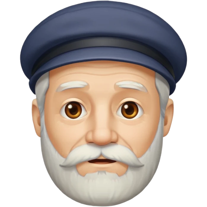 grumpy old man with a beard emoji