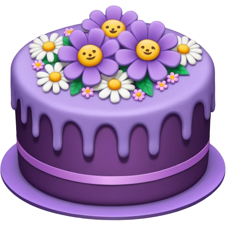 Purple cake emoji