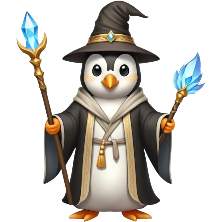 Penguin Wizard emoji