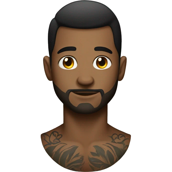Man with tatoos emoji