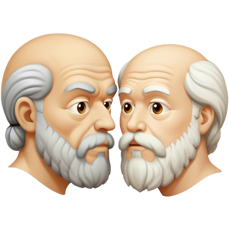 socrates and plato kissing emoji