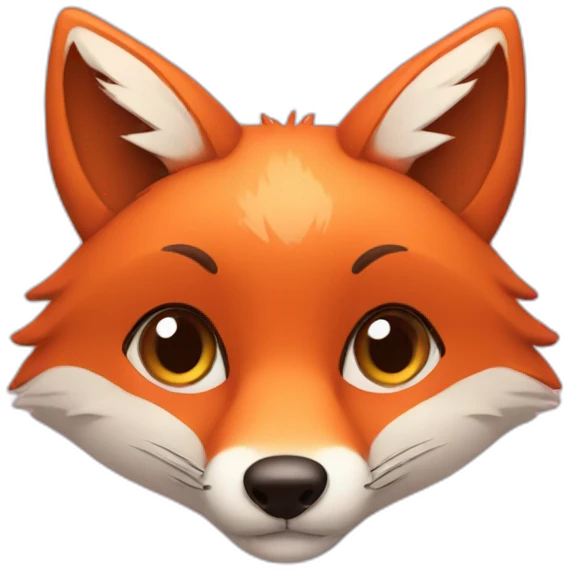 Fox with hearts emoji