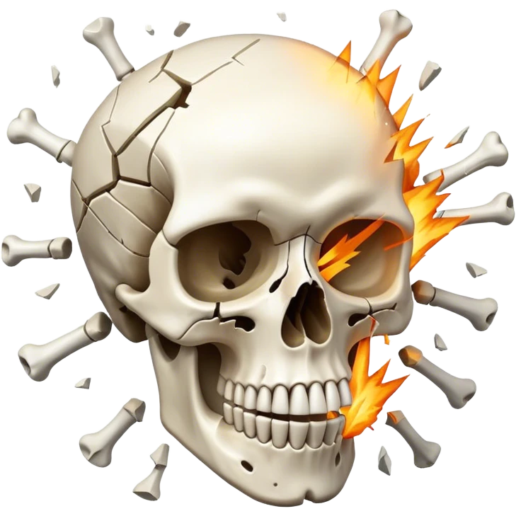 Exploding skull emoji
