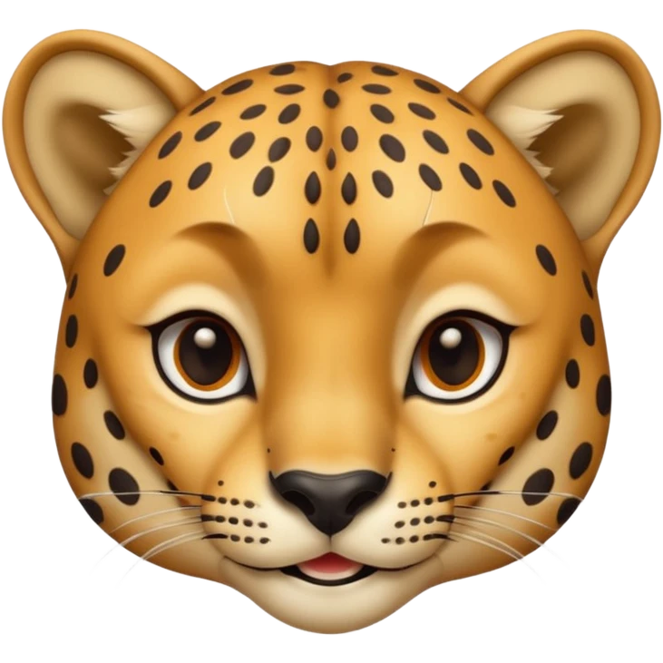 Tête de guépard qui sourit emoji