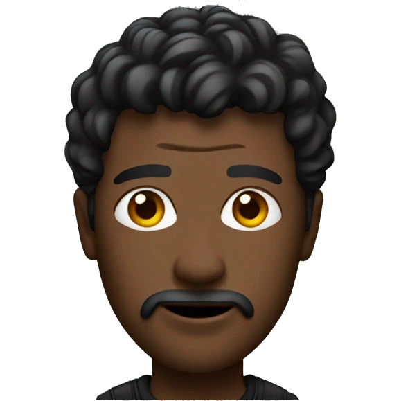 actor on black block emoji
