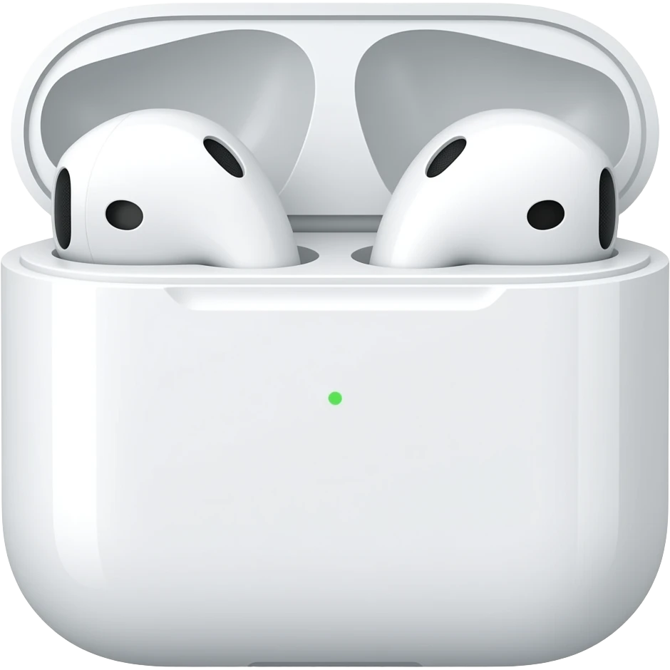 Extremely simplified AirPods emoji