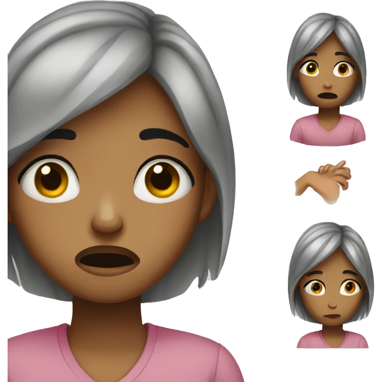 Girl crying  emoji
