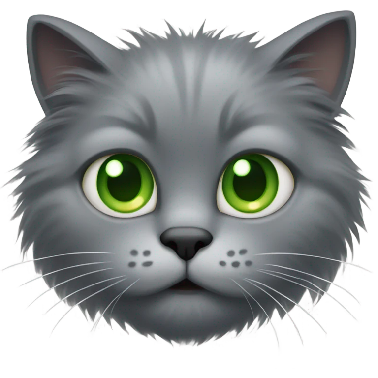 Gray cat emoji