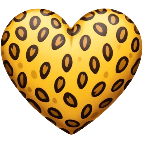 animal print heart emoji