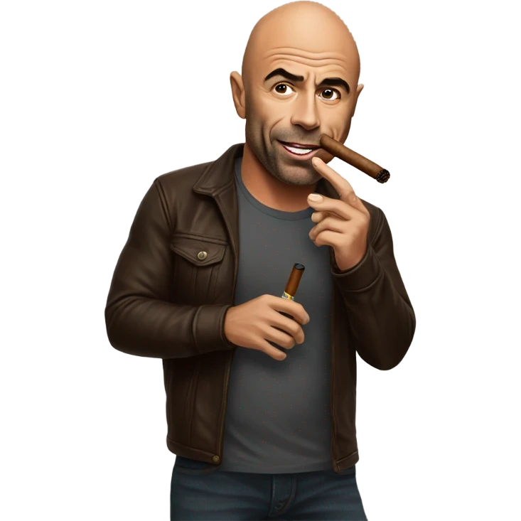 Joe Rogan with a cigar emoji