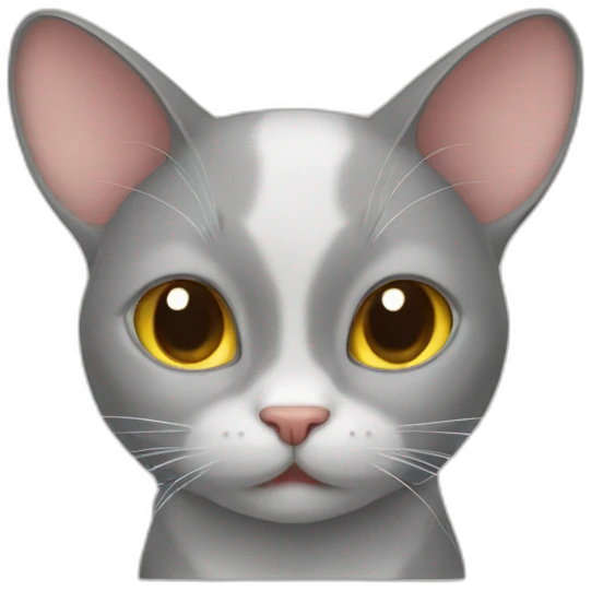 Cat looks like a mouse emoji