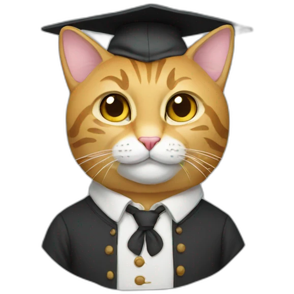 professor cat emoji