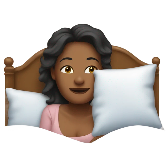 mom laying in bed emoji