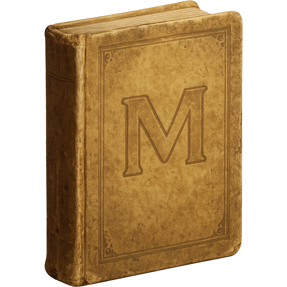 Make the magical yellow learning book look old and worn, with a faded cover and vintage details, keeping the background transparent. emoji