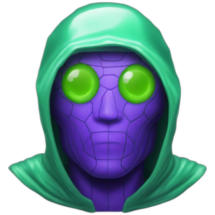 Electric bubble glass mysterio emoji