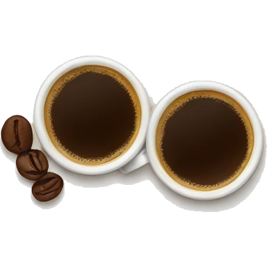 Two cups of coffee emoji