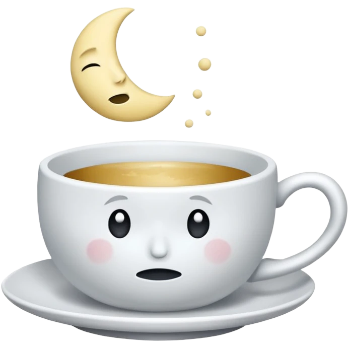 sad moon holding empty teacup emoji