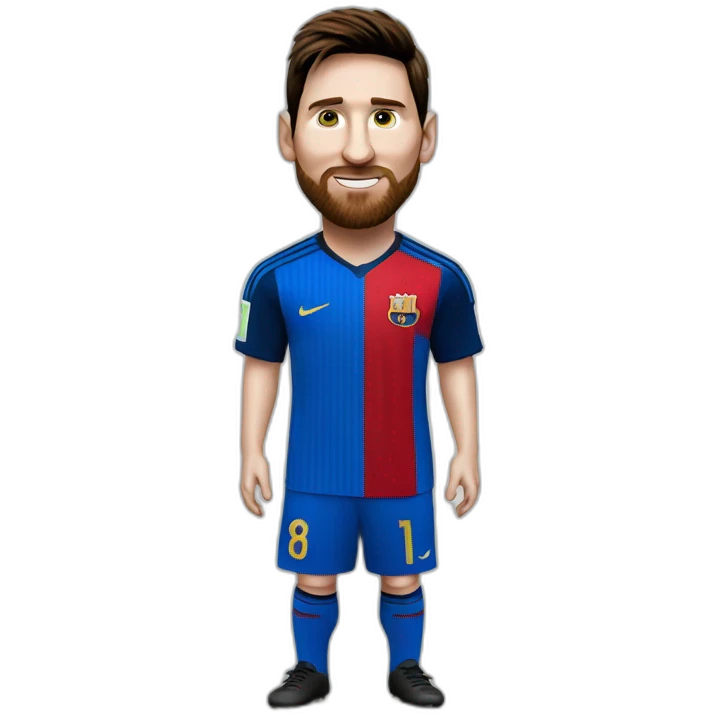 Lionel Messi with world cup emoji