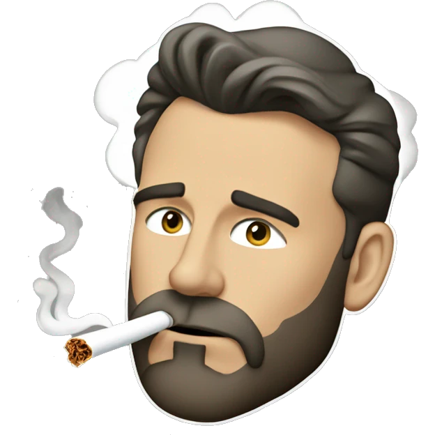Ben Affleck smoking emoji
