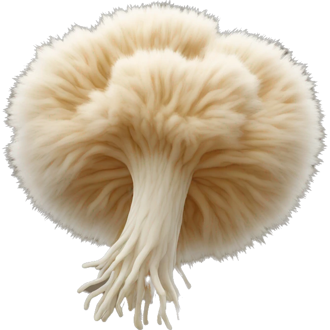 Hericium erinaceus lion's mane emoji