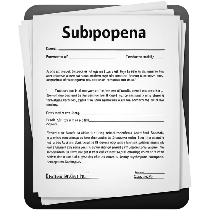 Fucking subpoena emoji