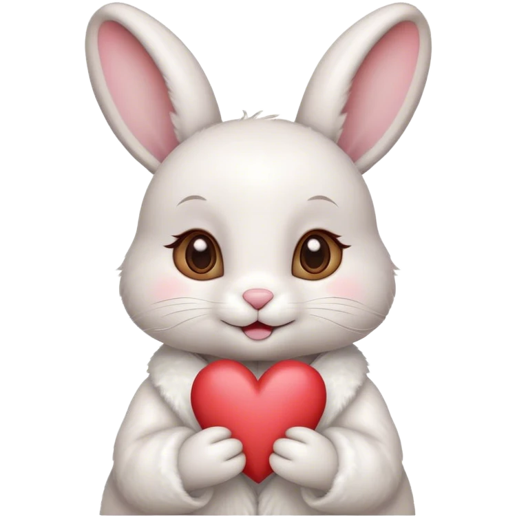 Bunny in love  emoji
