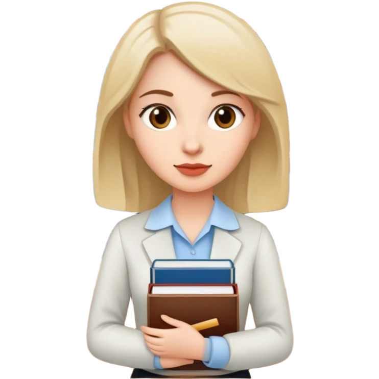 women working in library carrying books media secretary at a school  emoji