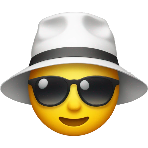 sun wearing a bucket hat emoji