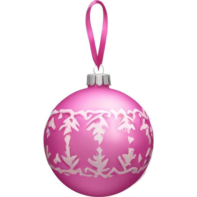 pink ornament with the name bianca on it  emoji