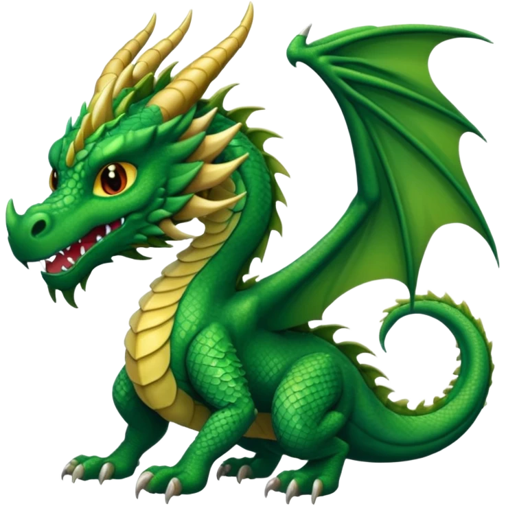 long hair dragon emoji