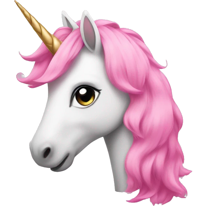 a pink unicorn  emoji