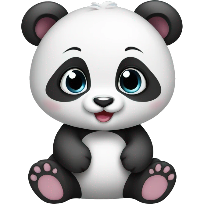 Cute baby panda emoji