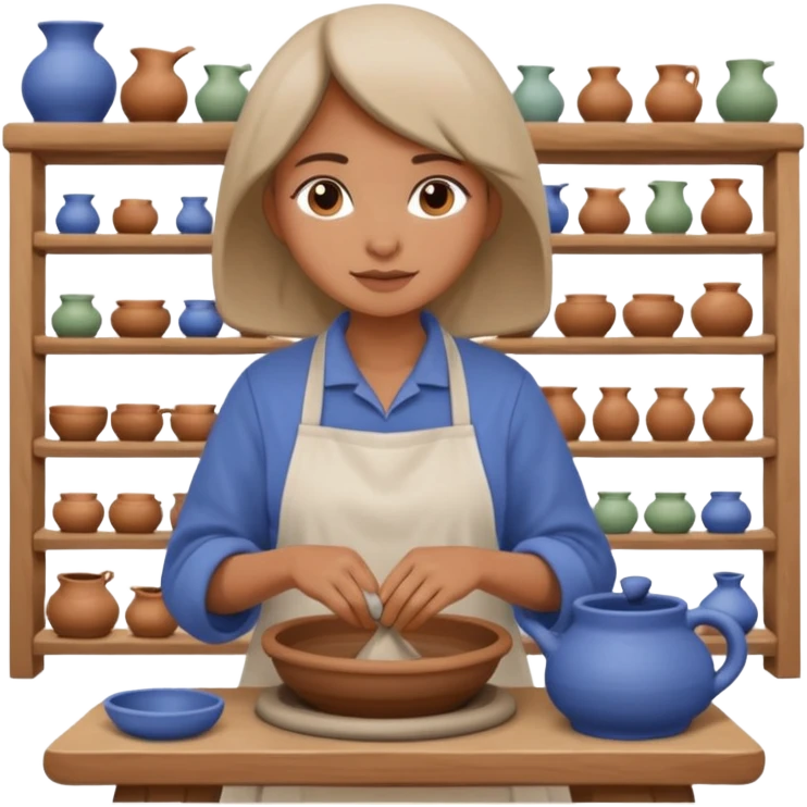 Pottery Wheel Artist woman  emoji