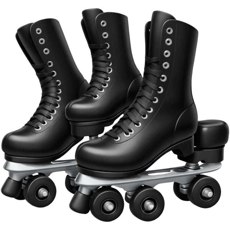 Patines negros  emoji