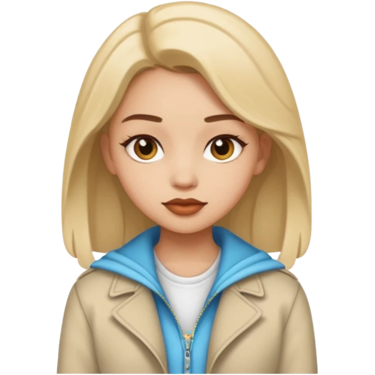A fashion girl emoji