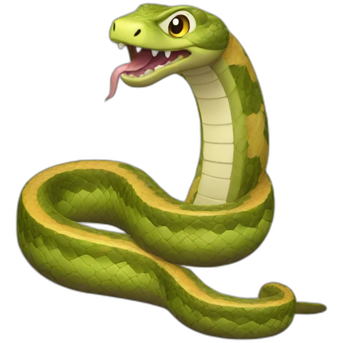 excited snake with boots emoji