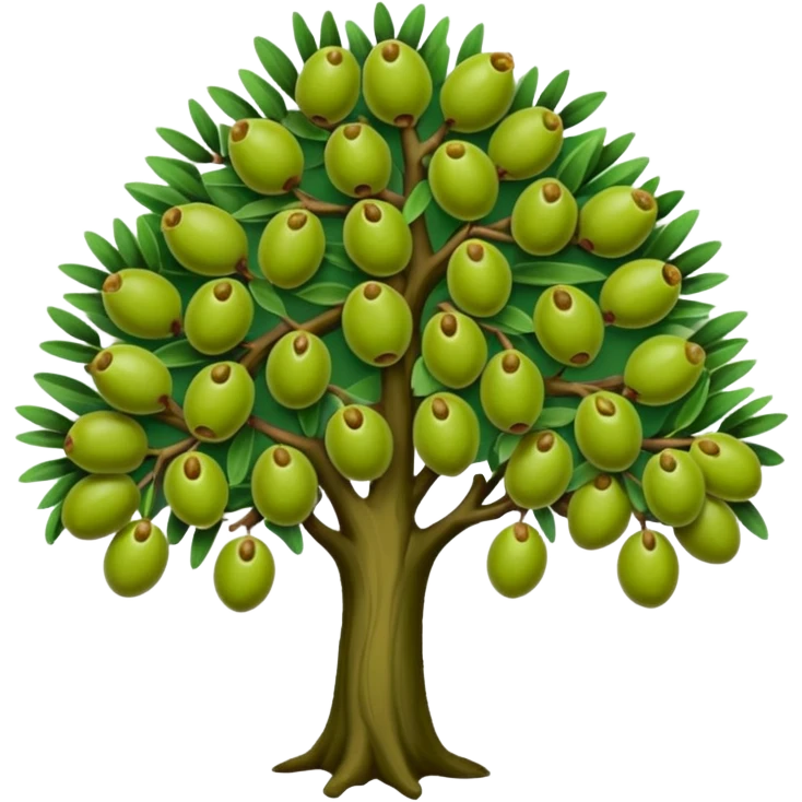 Árbol de olivas emoji