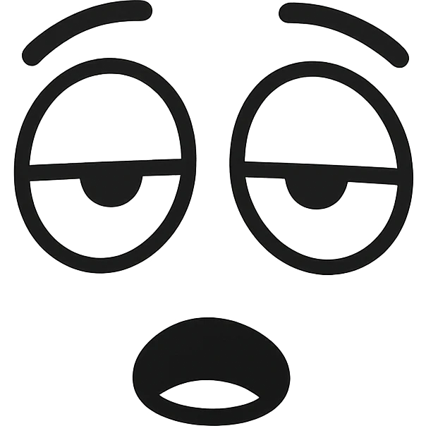 face expressing boredom emoji