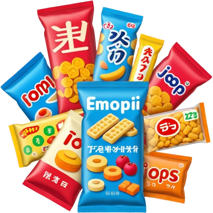 japan packaged snacks  emoji