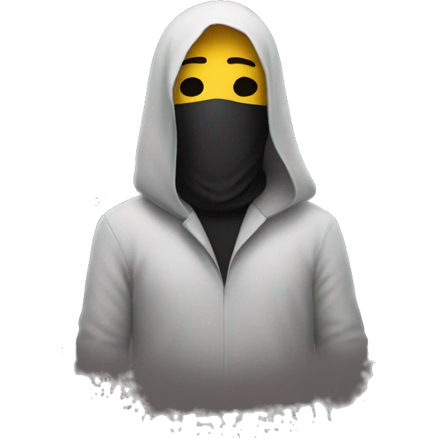Mysterious man with no face emoji