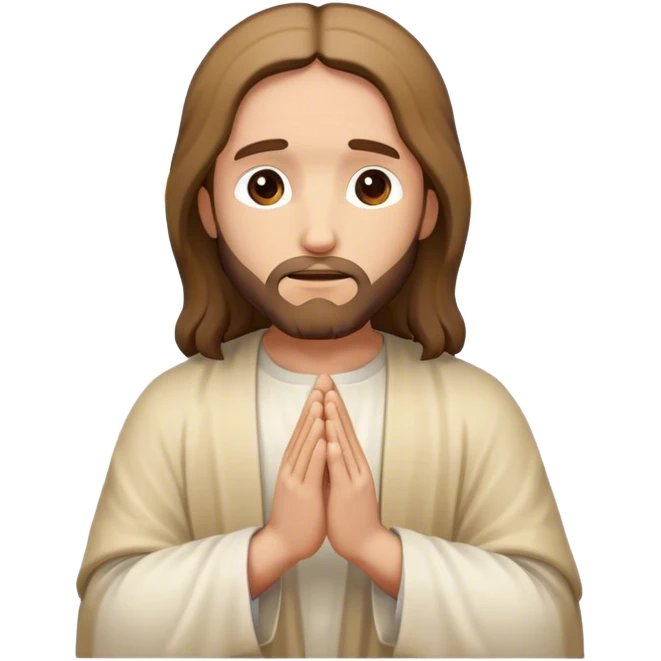 jesus christ pray emoji