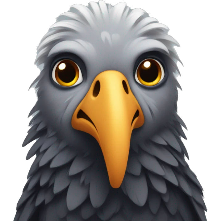 A condor with a calm and wise expression. emoji