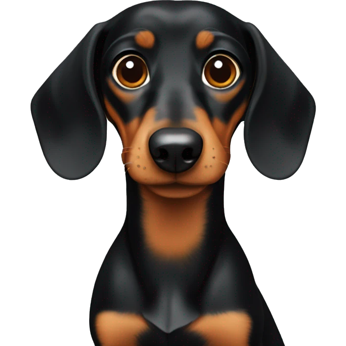 black and tan dachshund  emoji
