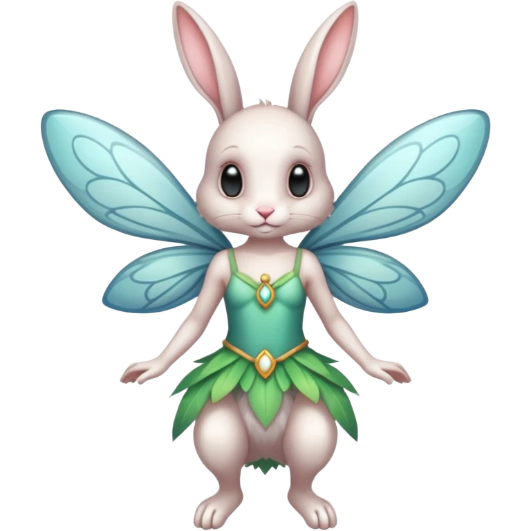Scaley Solarpunky Skinny Fairy-Rabbit-ET emoji