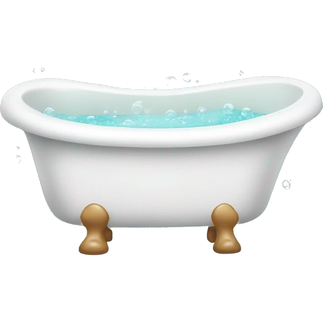 Bath tub with bubbles  emoji