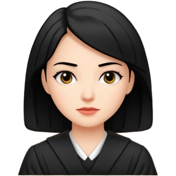 court white woman with black hair emoji