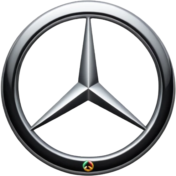engine, amg logo, black emoji